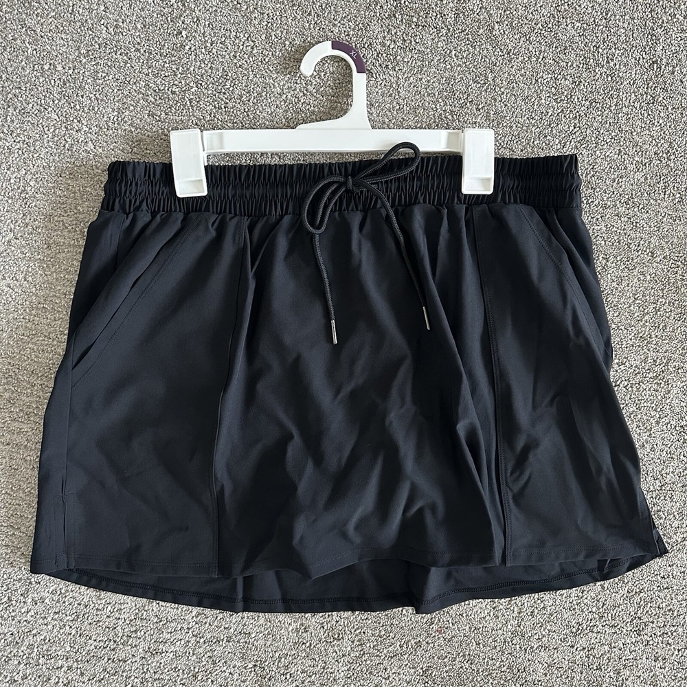 Kona Sol Women's Quick Dry Board Skirt with Pockets - Black Size XL